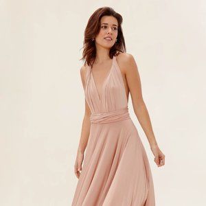 Two Birds Classic Ballgown in Rosewood